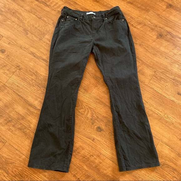 Levi's Jeans Levis 55 Relaxed Tapered Leg Jeans Black Denim Bootcut